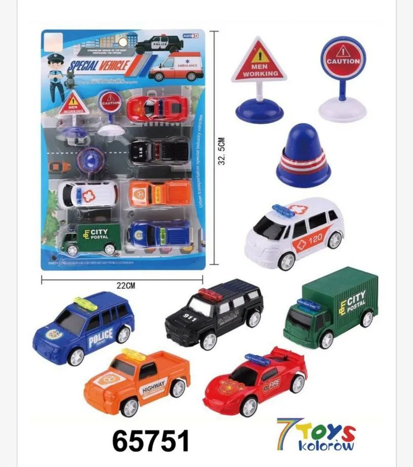 Zestaw zabawek Special Vehicle City Cars 65751
