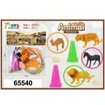 Zabawki World Animal - Zestaw figurek zwierząt z jajkami i obręczami