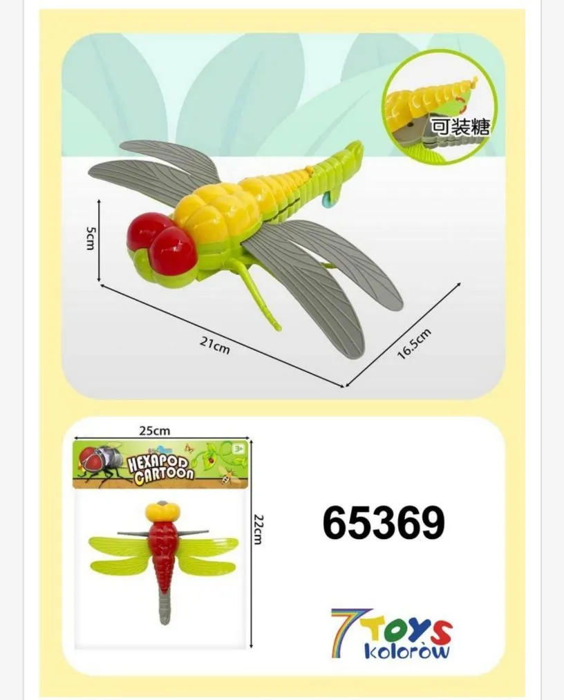 Zabawka Hezapod Dragonfly Cartoon 21 cm
