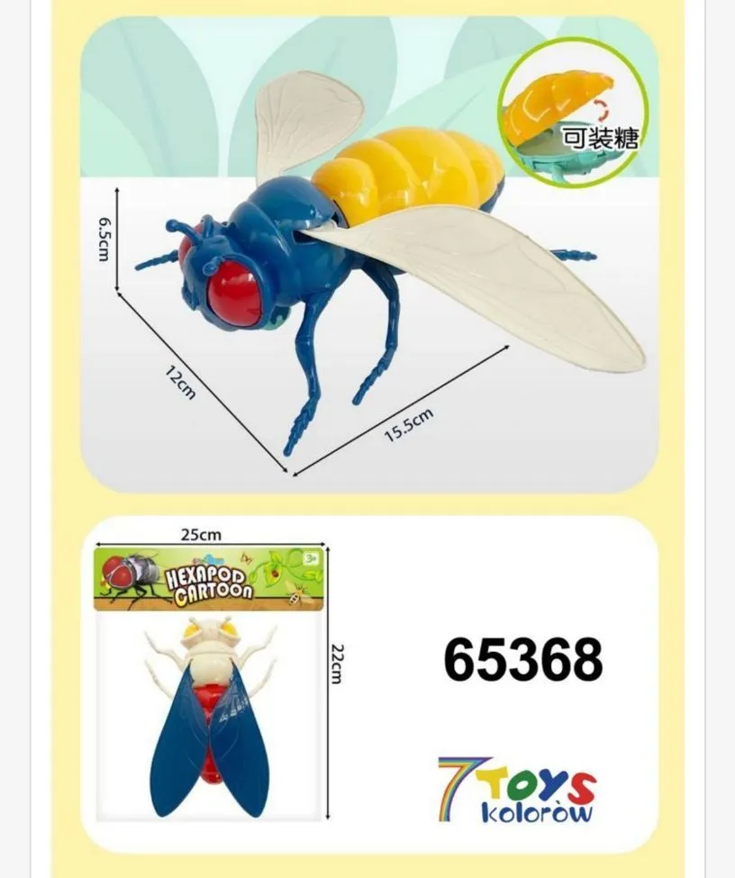 Zabawka Hezapod Cartoon figurka owada 25 cm