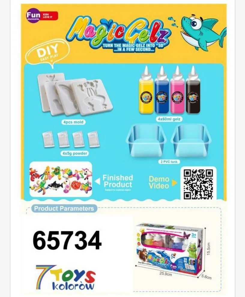 Zabawki Magic Gelz zestaw DIY do tworzenia figurek