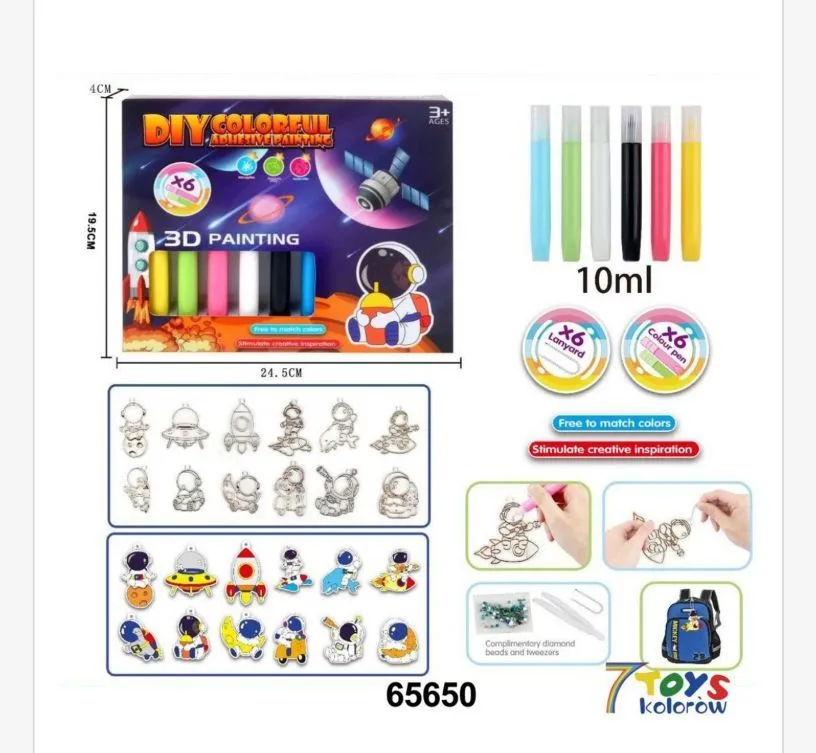 Zestaw DIY Colorful 3D Painting Kosmiczny 24x31 cm