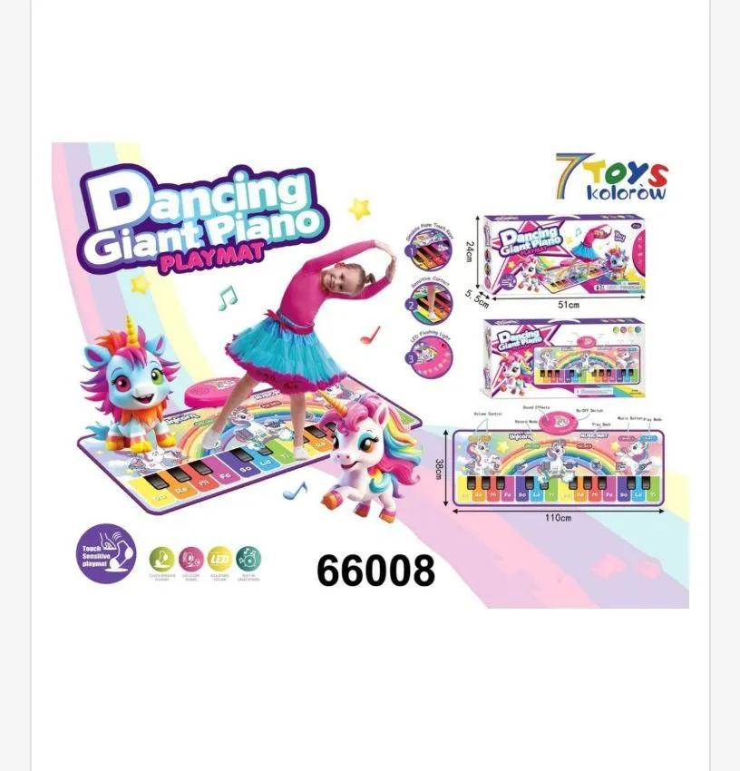 Mata do tańczenia Dancing Piano Giant Playmat 110x50cm