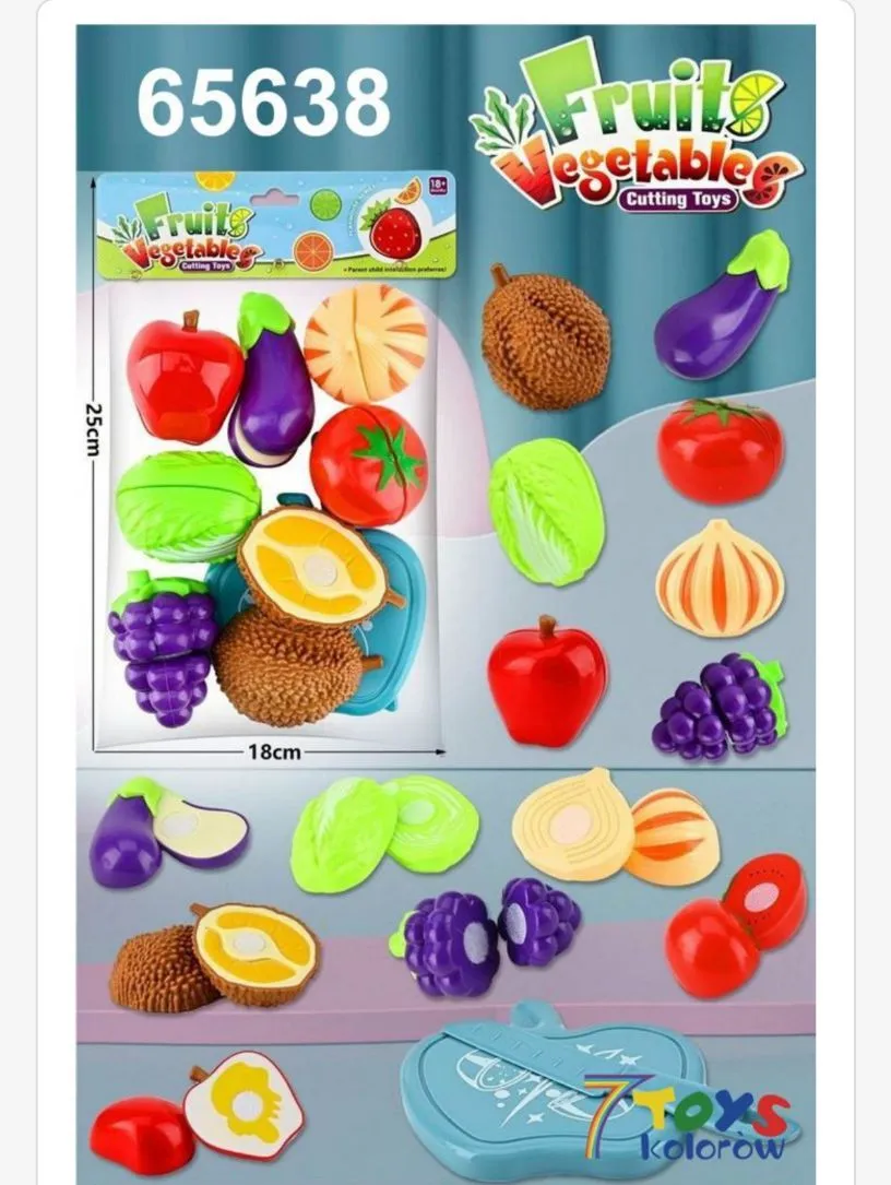 Zabawka Fruit & Vegetables Cutting Toys 25cm