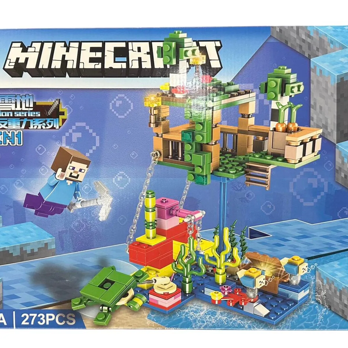 Zabawki Magnetic Building Block Minecraft 273PCS 38 x 6 x 26cm
