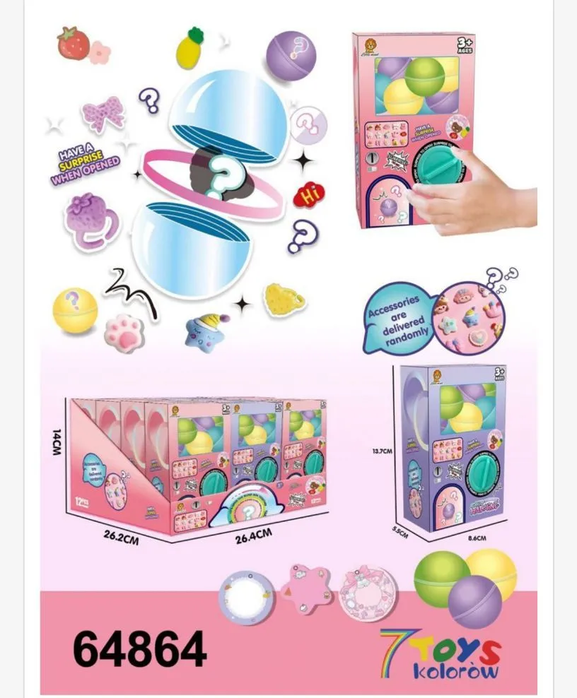 Automat Piłka Gashapon z Kapsułkami 24 cm