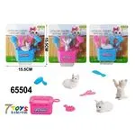 Zestaw zabawek do pielęgnacji kota Little Cat Toys 15,5 cm