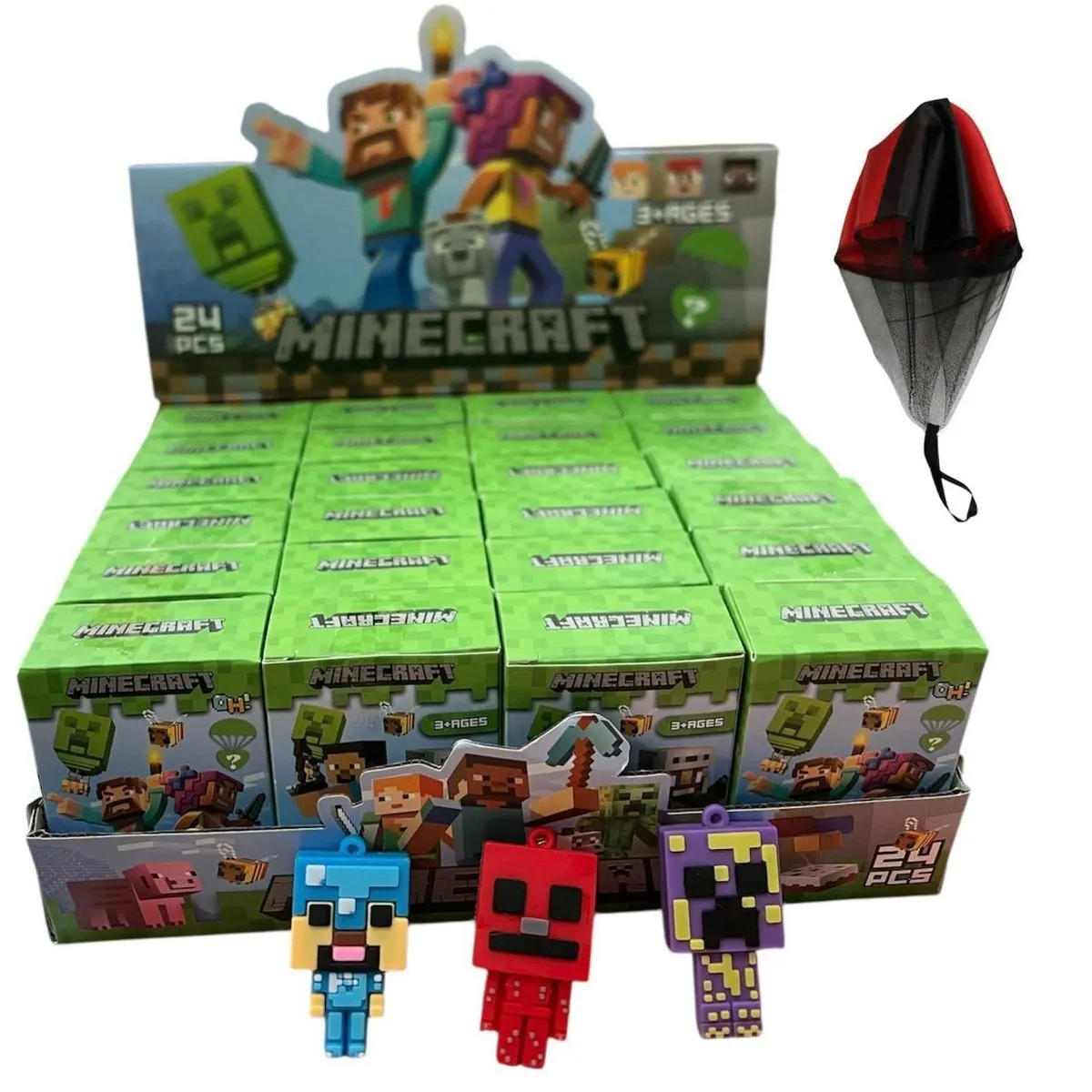 Figurki Minecraft 24 szt w opakowaniu