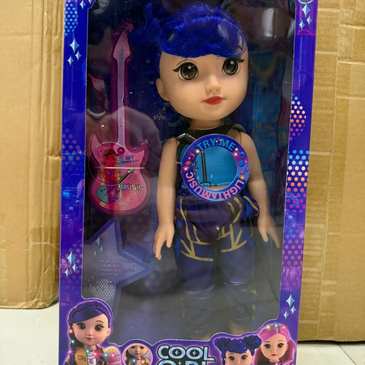 Zabawka Lalka Cool Girl Classic z Gitarą i Muzyką