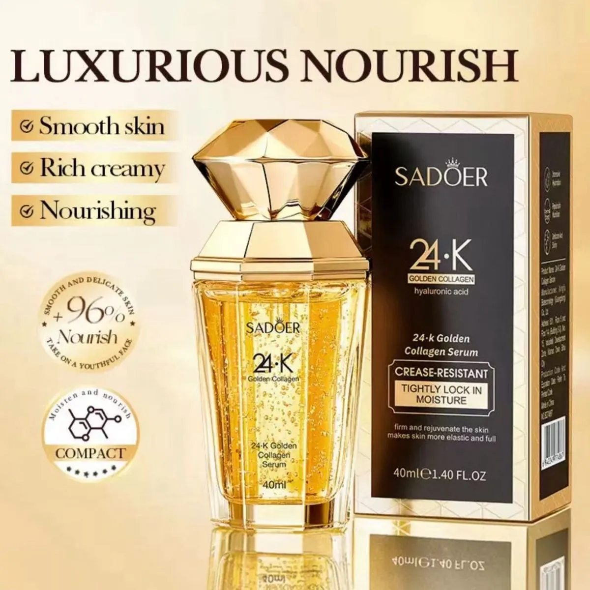 Serum Collagen 24K Gold Sadoer 40ml