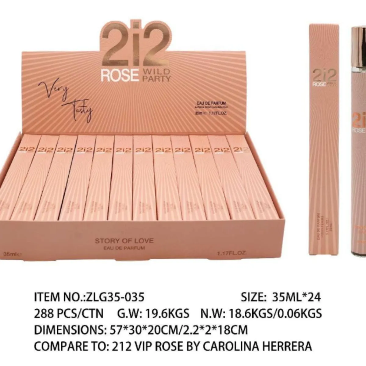 Perfumy Very Tiny Rose Wild 35ml dupe 212 VIP Rose