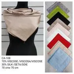 Szaliki damskie jedwabne 70x70 cm 30% wiskoza