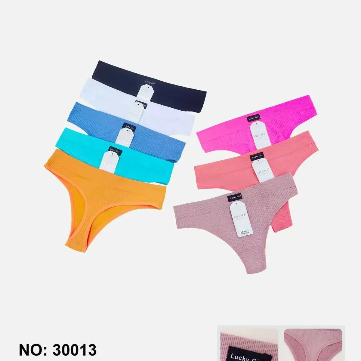 Majtki damskie Lucky Girl S-XXL NO:30013, 6 szt
