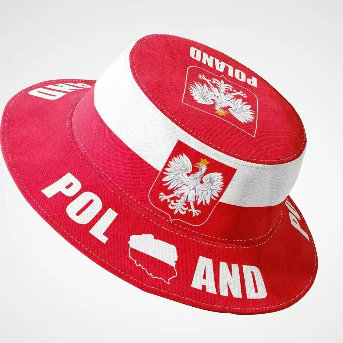 Czapki Polska patriotyczne biało-czerwone