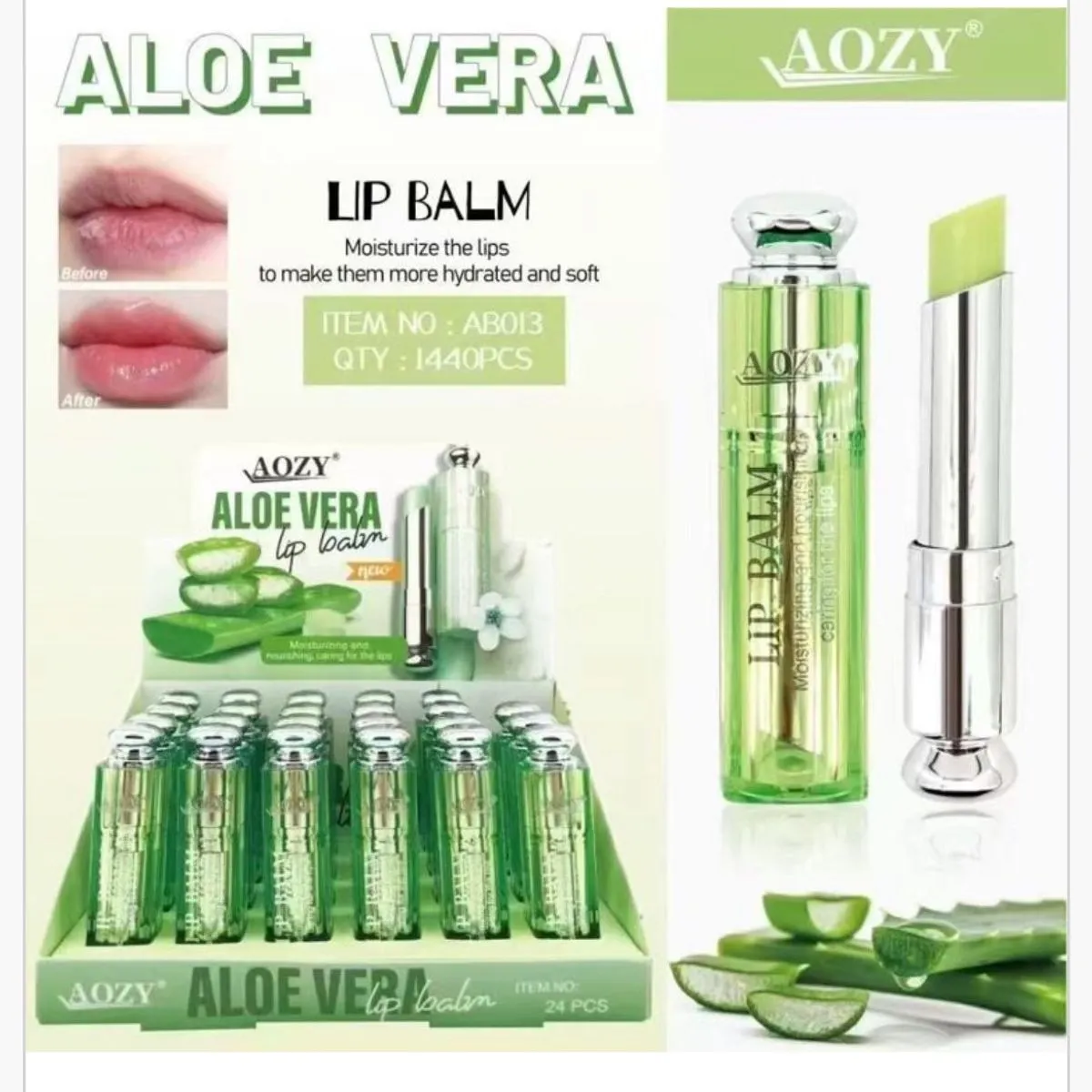 Balsam do ust AOZY Aloe Vera 14g