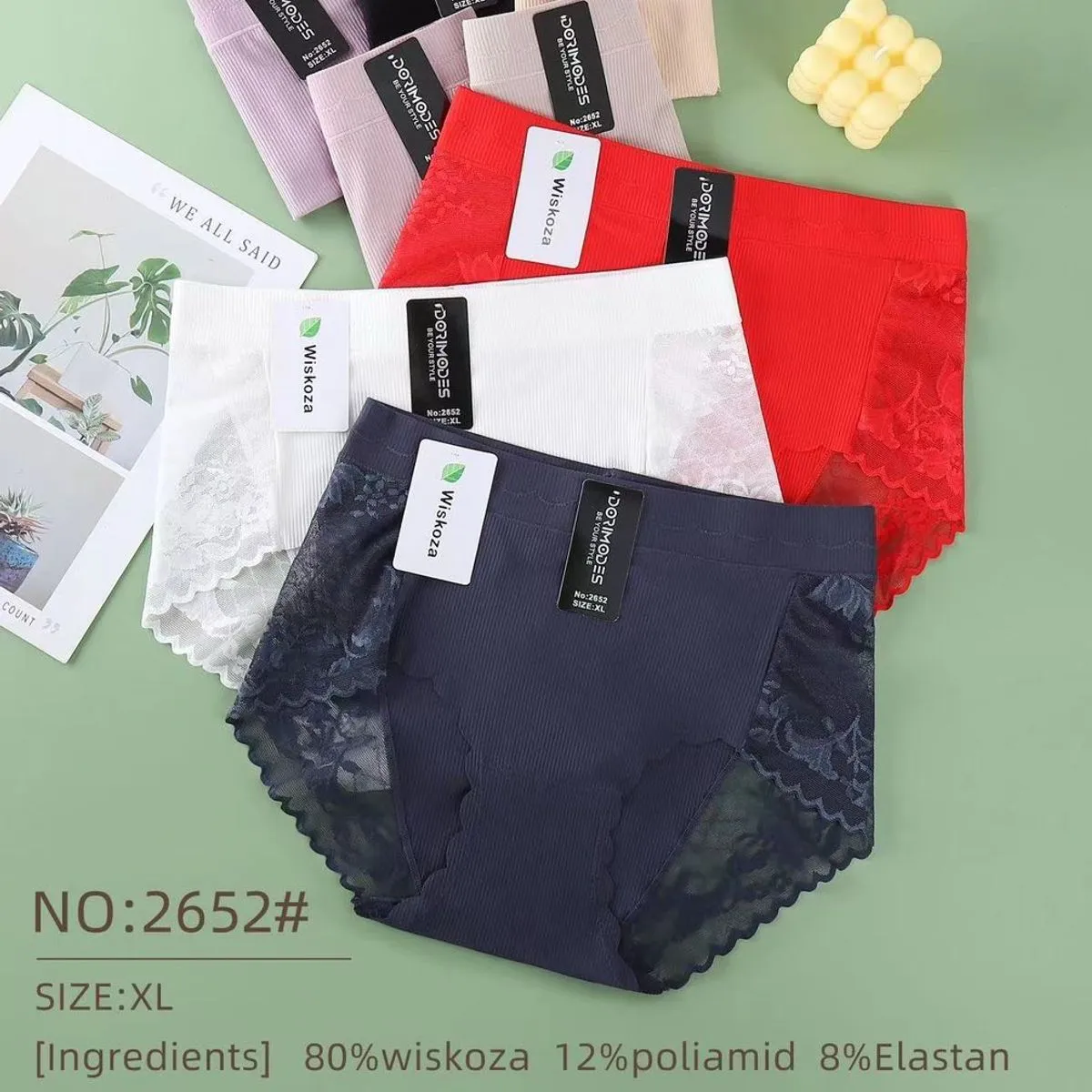 Majtki damskie koronkowe S-XL NO:2652