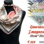 Szaliki damskie Gavriroszka 70cm x 70cm, 12 szt