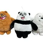 Maskotka Brelok We Bare Bears 3 szt Ice Bear Grizzly Panda
