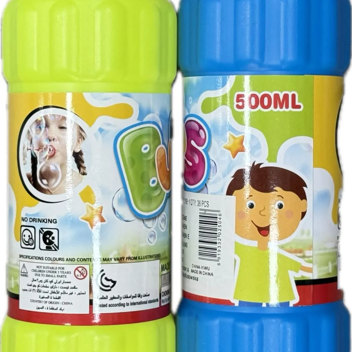 Płyn do Baniek 500ml Żółty i Niebieski