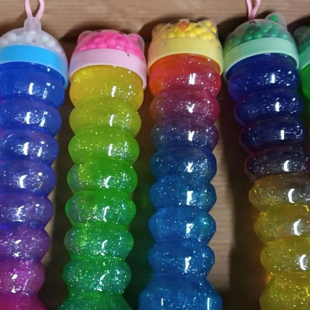 Zabawki Slime w butelkach brokatowych 12 szt