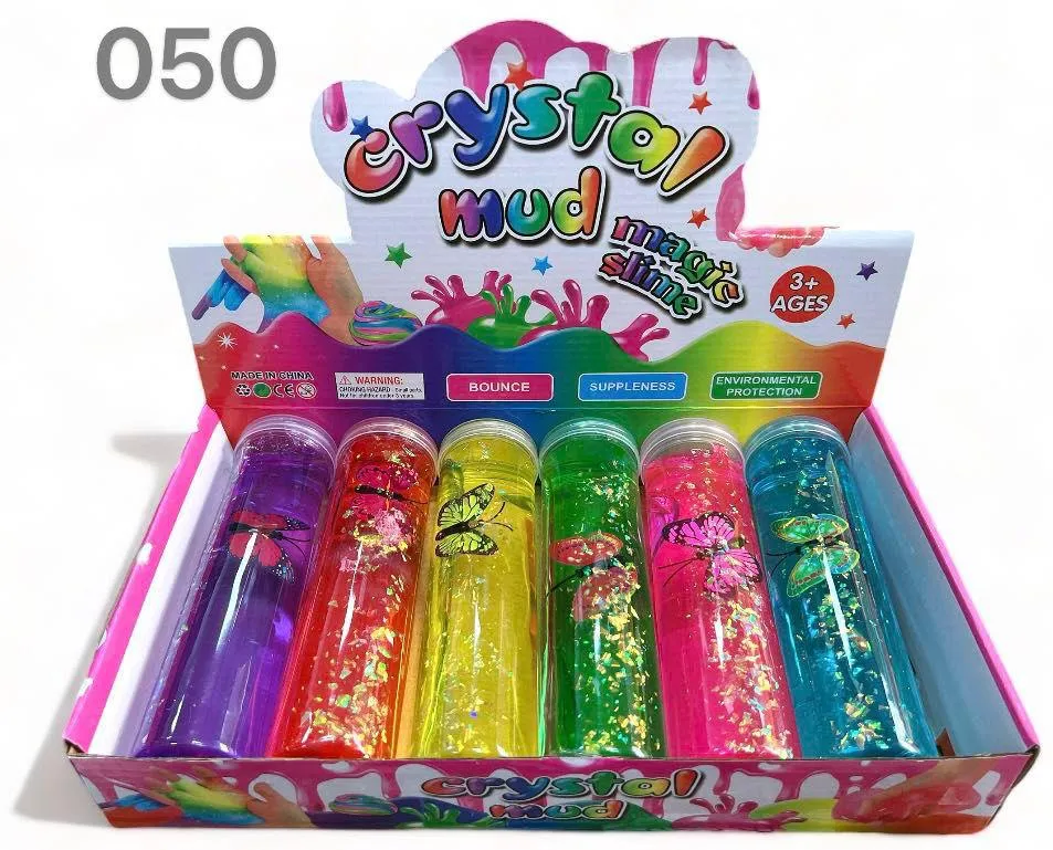 Crystal Mud Slime Magic w tubach 6 kolorów 3+ lat