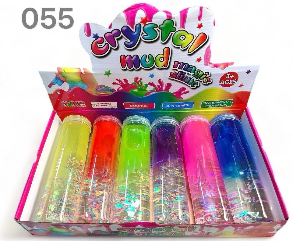 Crystal Mud Slime w tubach 6 kolorów 3+