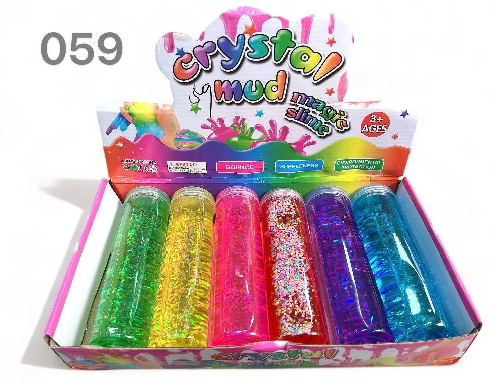Zestaw Crystal Mud Slime Max 6 szt w tubach 3+