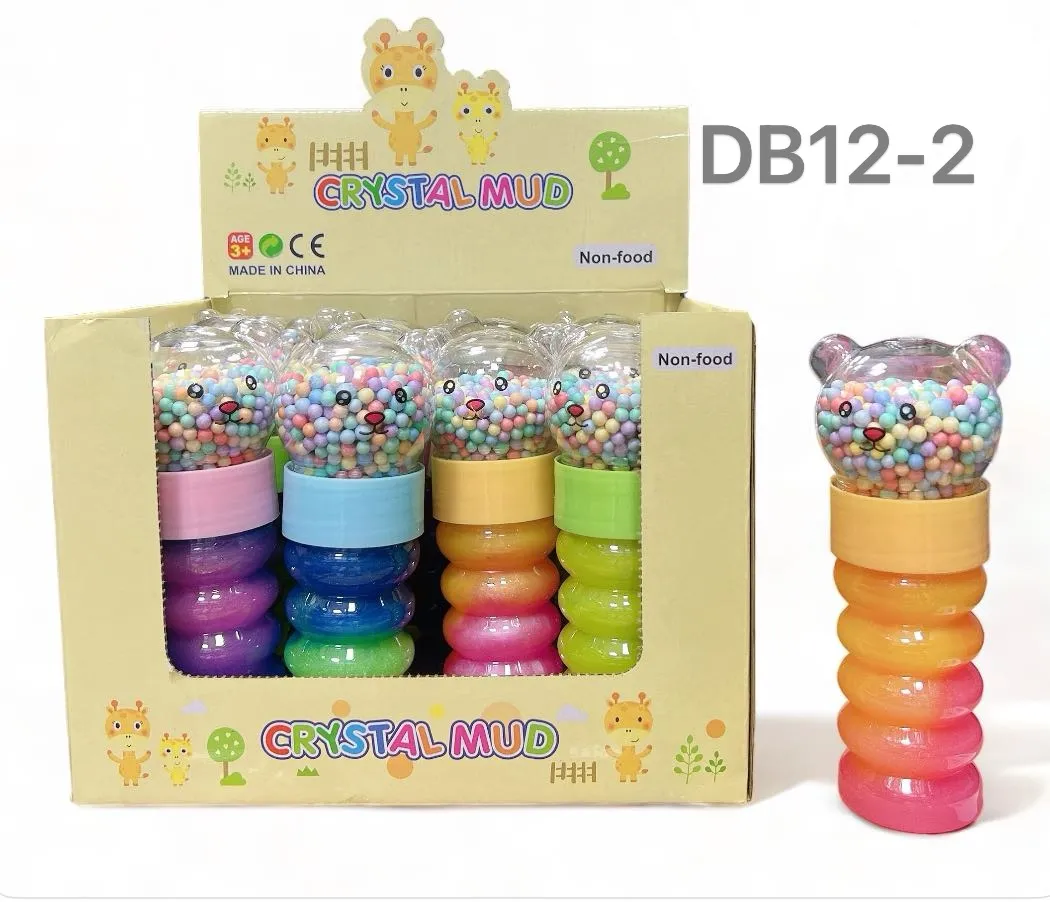 Zabawki Crystal Mud Slime w słoiczkach 12 szt