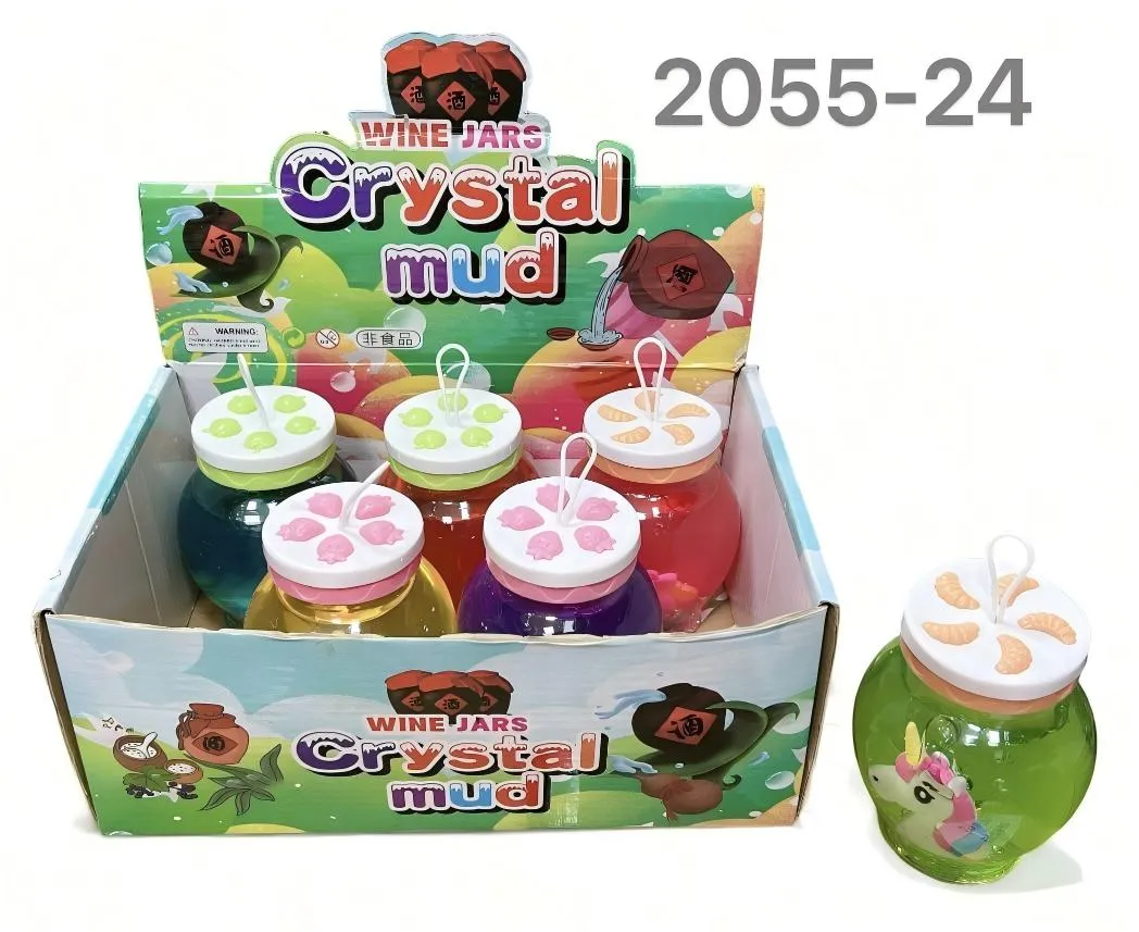 Zabawki Crystal Mud Wine Jars Slime 12 szt