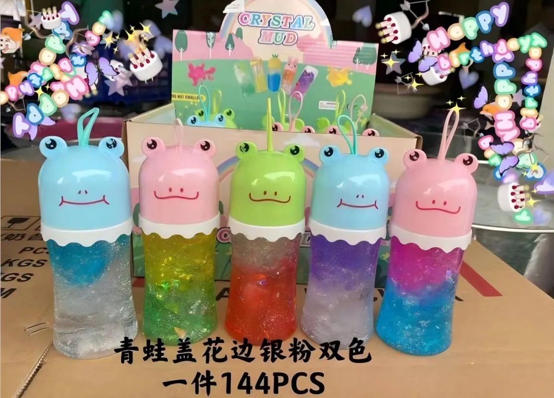 Zabawki Slime Crystal Mud Żabki 5 kolorów