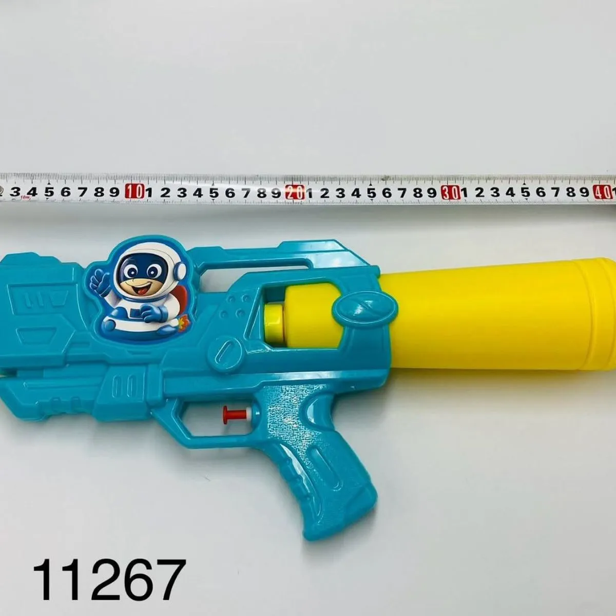 Pistolet na wodę niebiesko-żółty z motywem astronauty