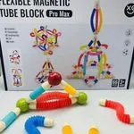 Elastyczne Magnetyczne Rurki Klocki Pro Max 66 elementów