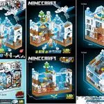 Zestaw klocków Minecraft z LED 32x25x15cm