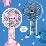 Mini Wiatrak Elektryczny Stitch 18cm z Podstawką USB