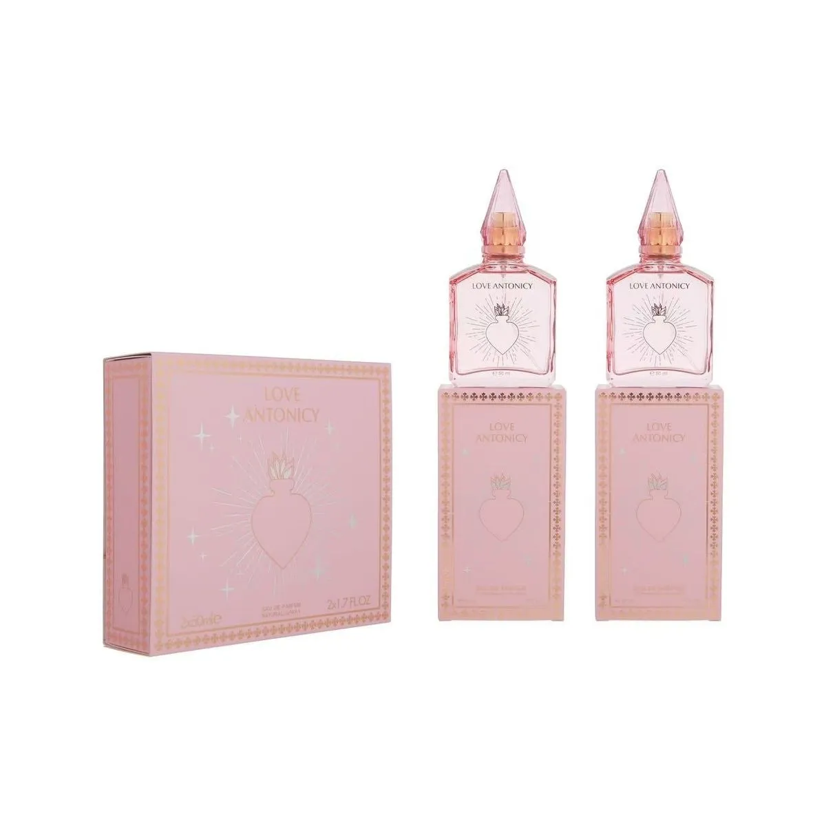 Zestaw Perfume Love Antonicy 2x50ml Różowa Woda Perfumowana EDP
