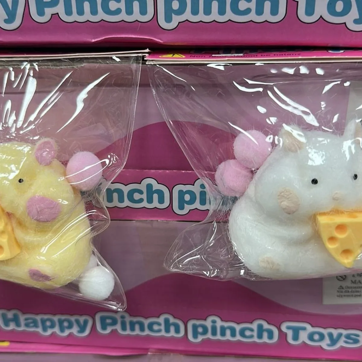 Zabawki Squeeze Toys Gniotek Chomik z Serem, 24 szt.