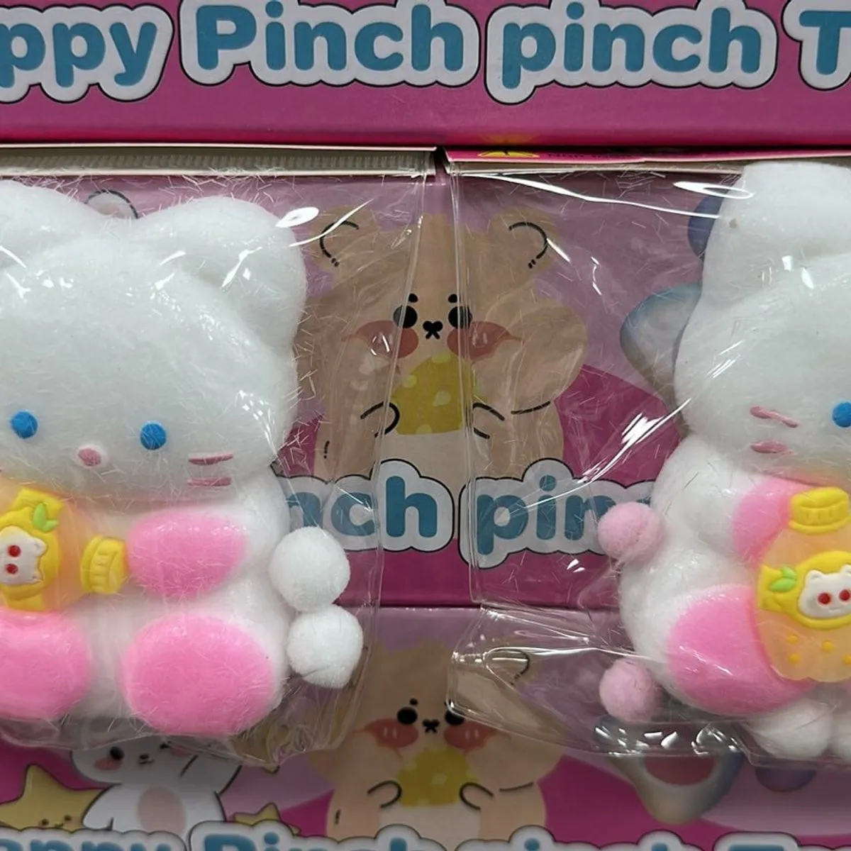 Zabawki Squeeze Toys Gniotki Kotki Flokowane Happy Pinch 24 szt.