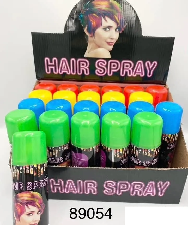 Kolorowy spray do włosów Hair Spray - zestaw 24 szt.