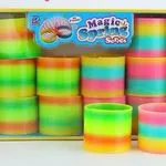 Zabawki Magic Spring Tęczowa Plastikowa 12 szt. Mix Kolorów