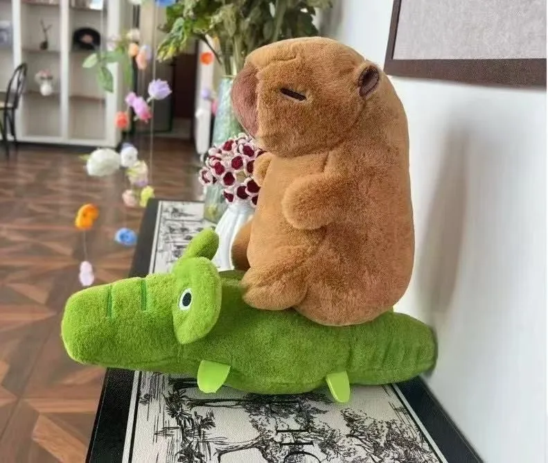 Brelok Maskotka Kapibara 30cm na Zielonym Krokodylu