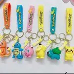 Brelok do Kluczy Pokemon z Figurką 3D i Paskiem, 24 szt.