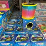 Zabawki Magic Sprężyna LED Tęczowa Świecąca 12szt