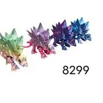 Zabawki Dinosaur 3D Ruchome Figurki Metaliczne Mix 12szt