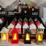 Lampki LED symulujące świeczki w kształcie lampionów