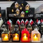 Lampki LED symulujące świece w kształcie lampionów
