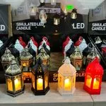 Lampki LED symulujące świece w kształcie lampionów