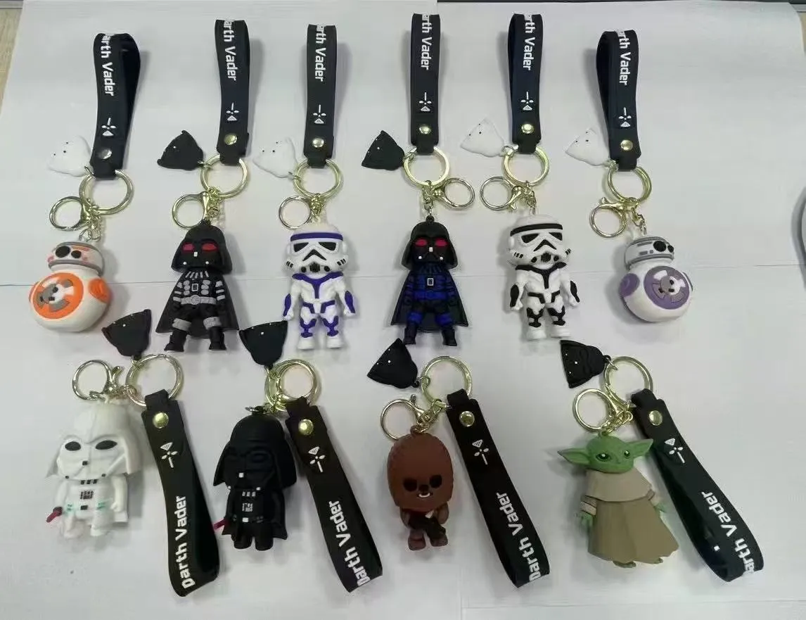 Breloki do kluczy Star Wars figurki PVC 12 szt
