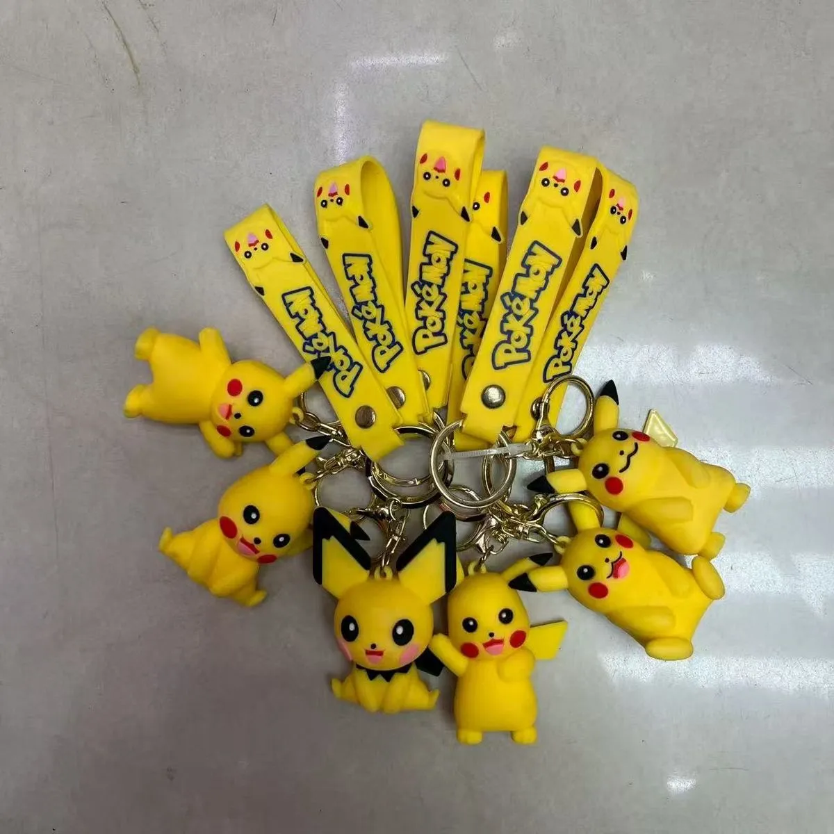 Brelok Pikachu Pokémon Żółty PVC 12 szt/opak.