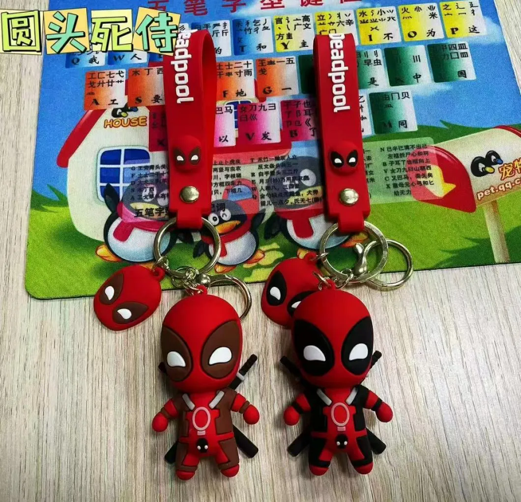 Brelok Deadpool Czerwony PVC Figurka