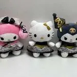 Maskotki Pluszowe Hello Kitty & Kuromi 3 szt. różowa/biała/czarna